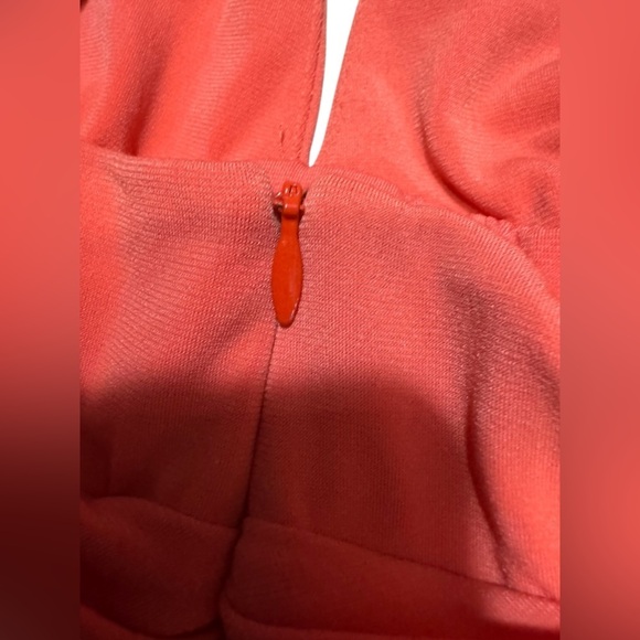 Old Hollywood Marilyn Monroe Bubble Skirt Dress  Vintage CACHE Orange Coral Sz 2 - Picture 6 of 14